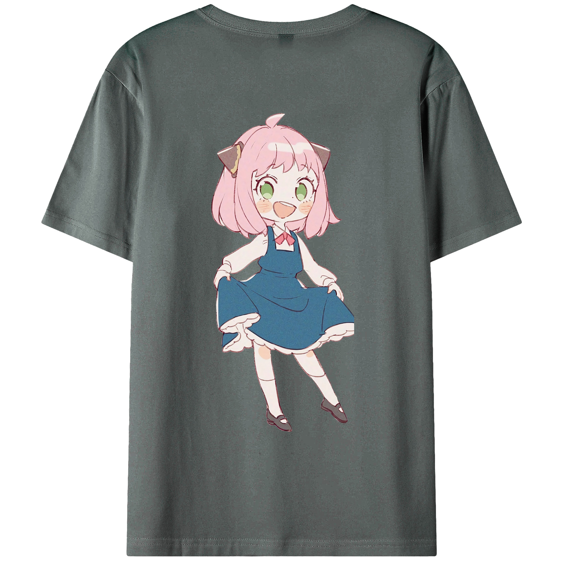 （画像用） SPY×FAMILY间谍家家酒 綿100％ メンズ半袖Tシャツ（バックプリント） 通気性